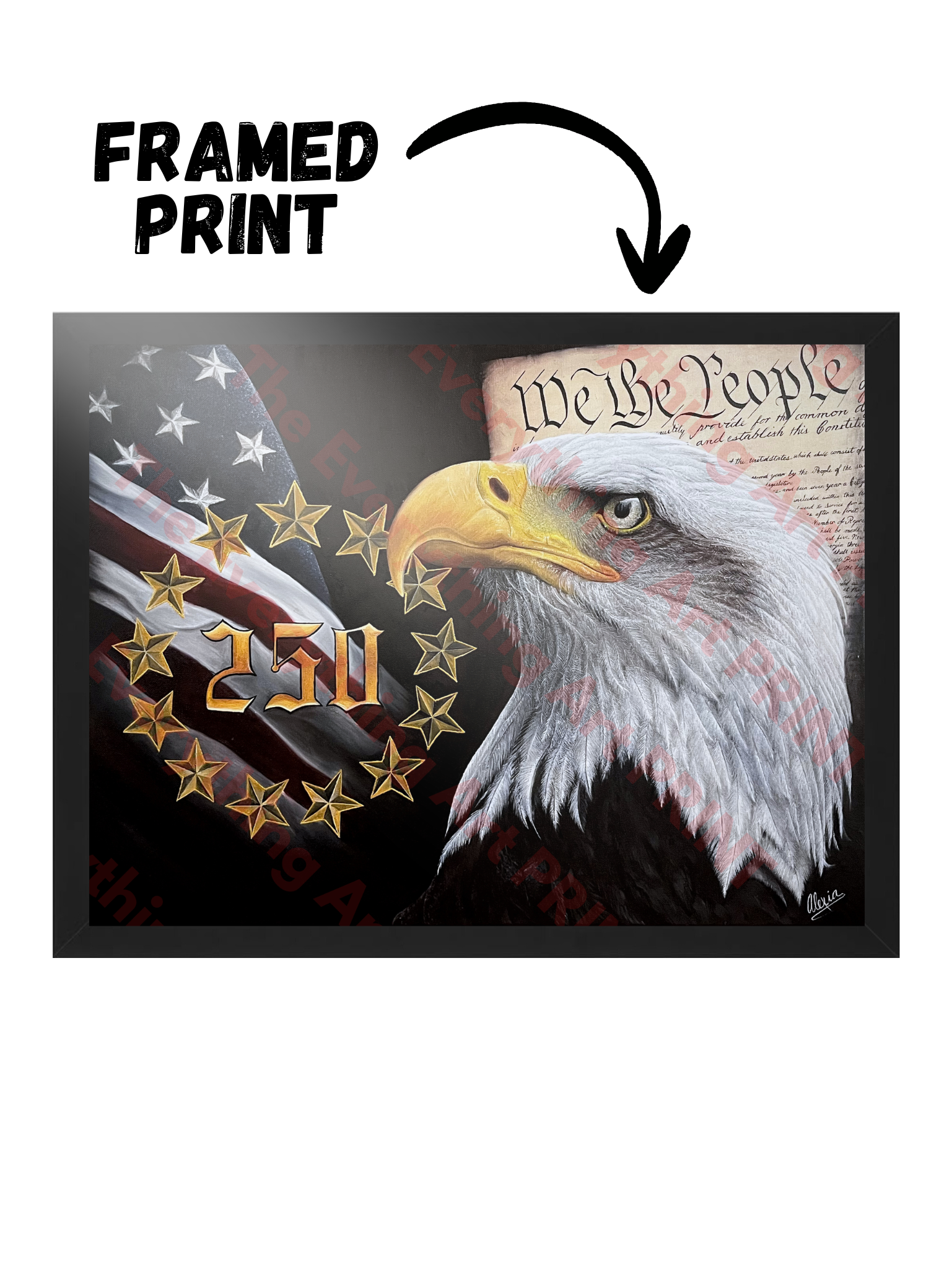 America 250th Anniversary Print