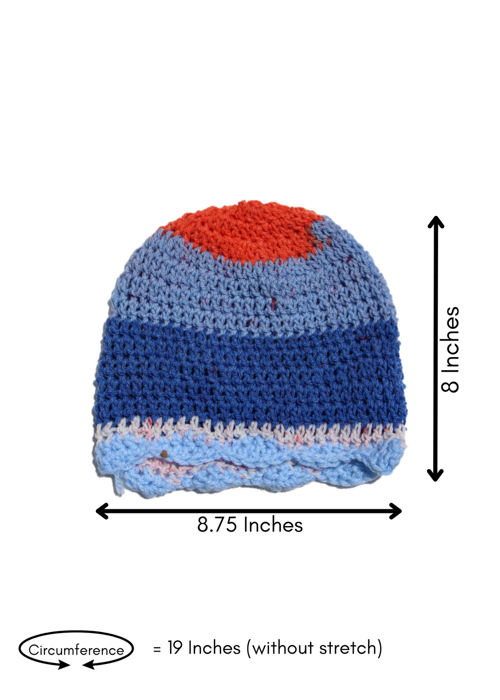 Hat (Orange, Blue, White)