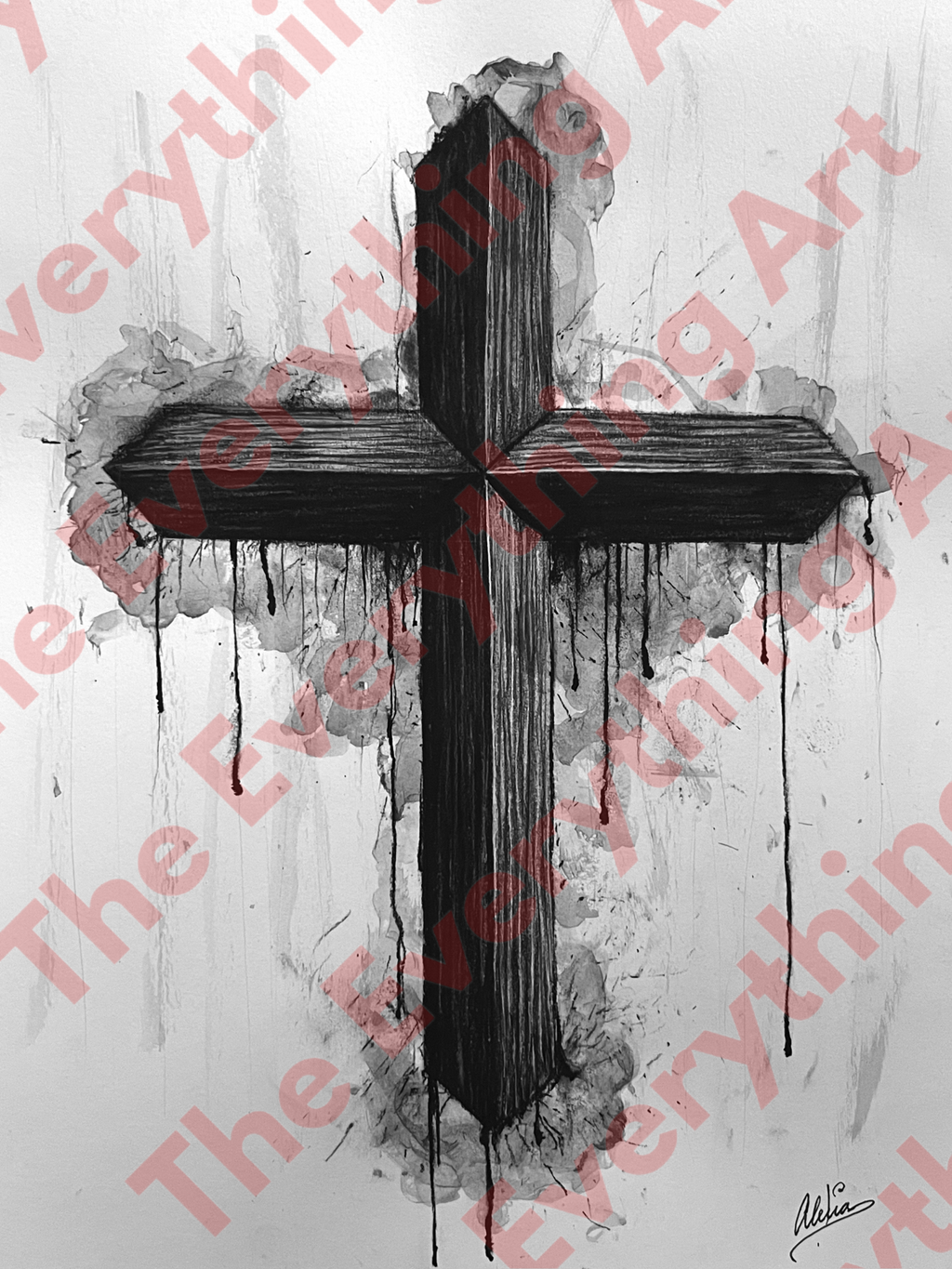 Charcoal Cross