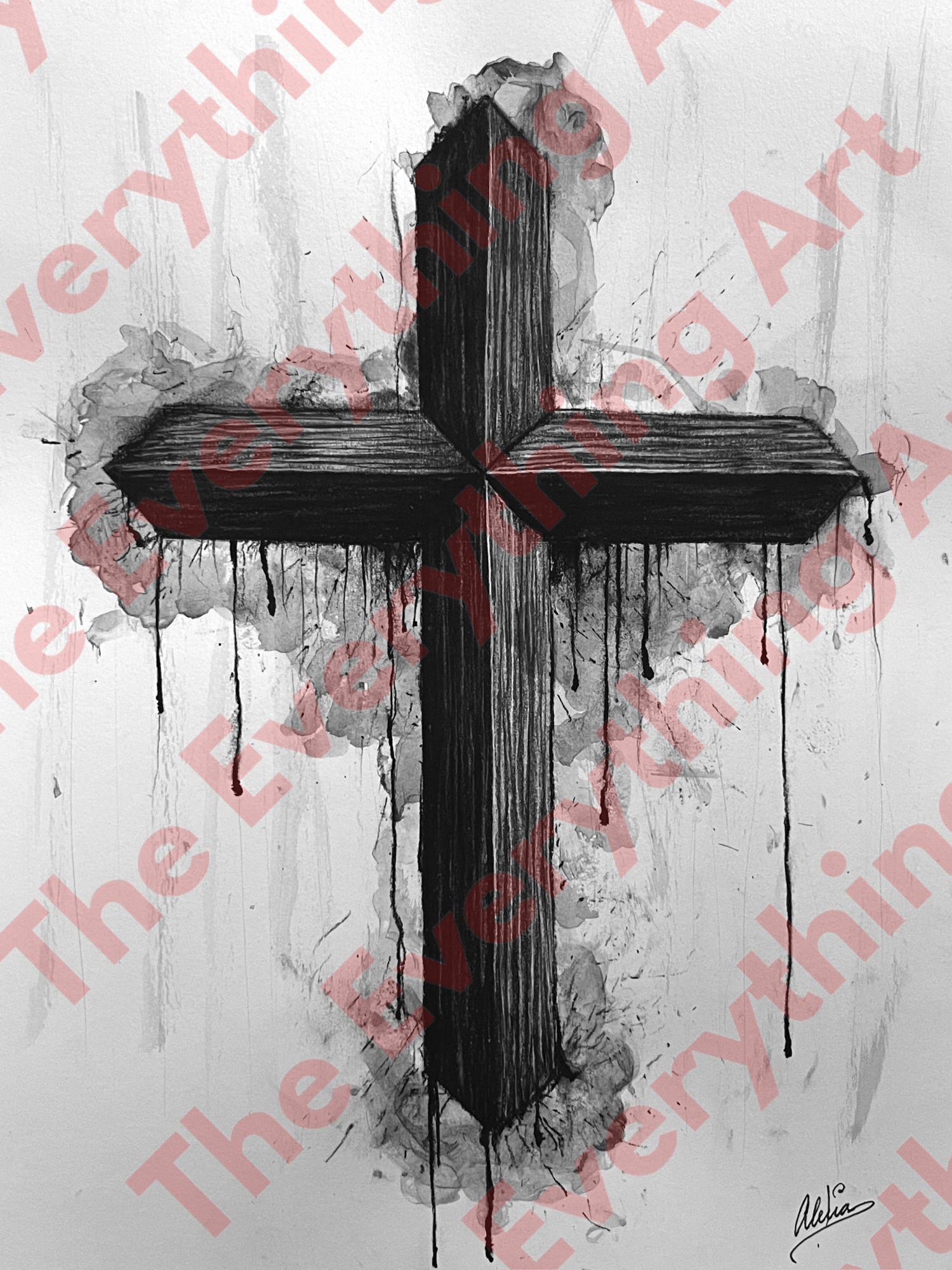 Charcoal Cross