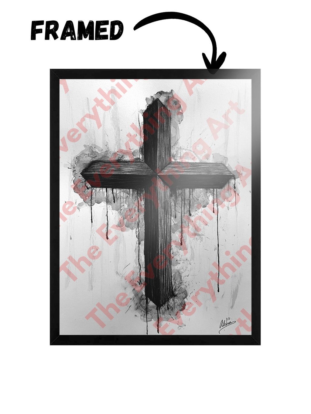 Charcoal Cross