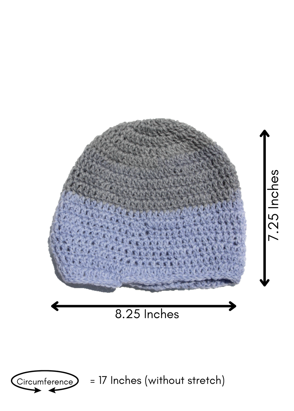 Hat (Grey and Blue)