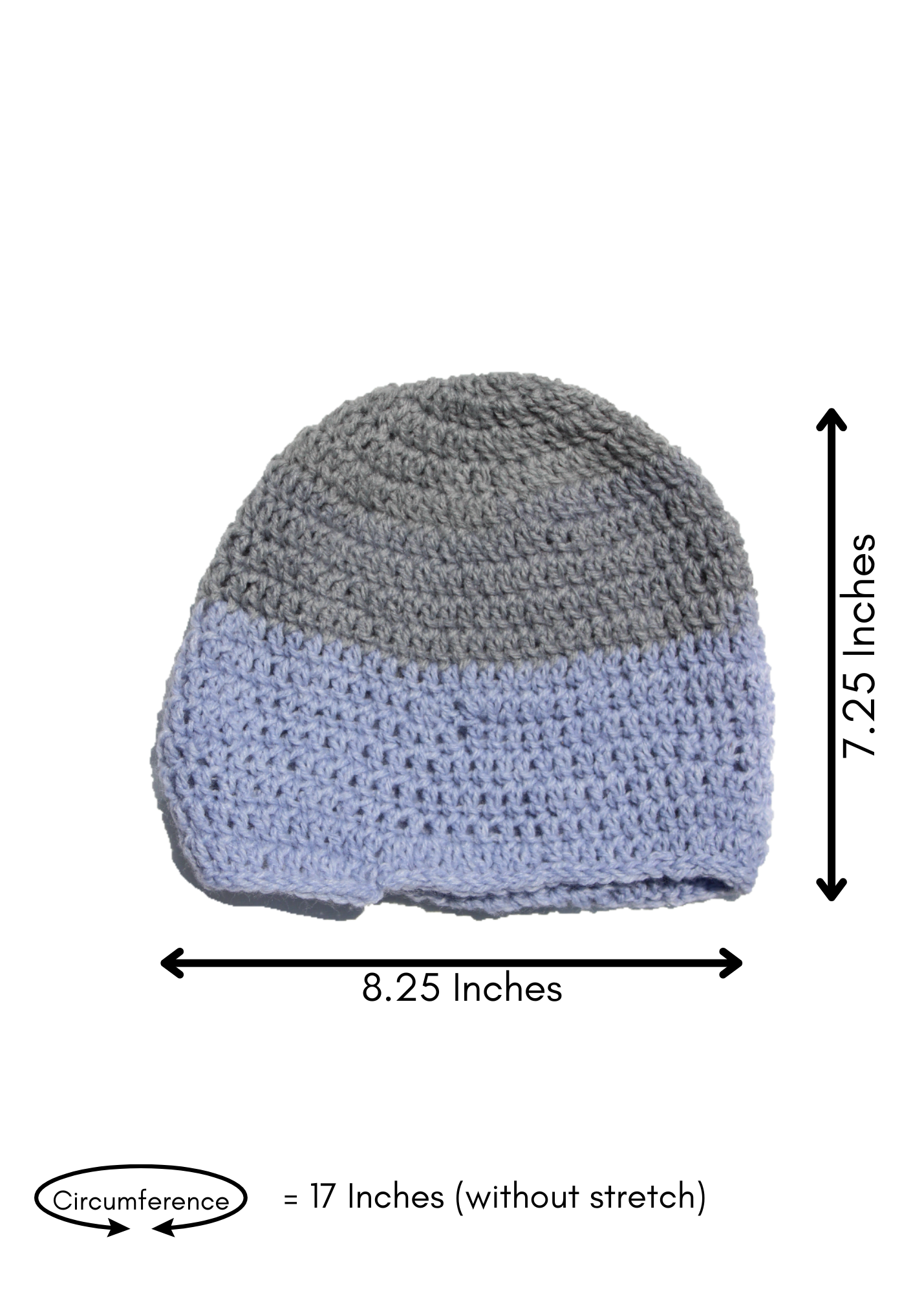 Hat (Grey and Blue)