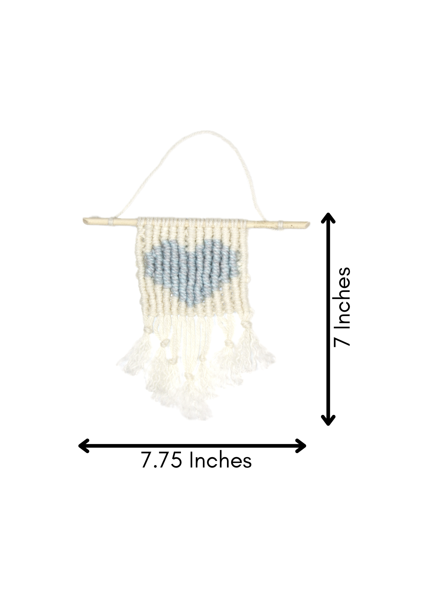 Macramé Heart Wall Hanging