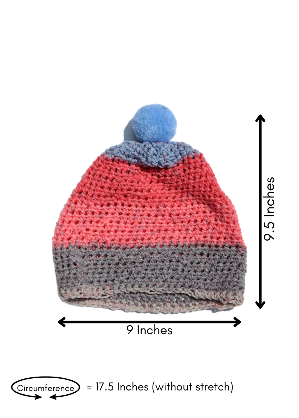 Hat (Blue, Pink, Grey)