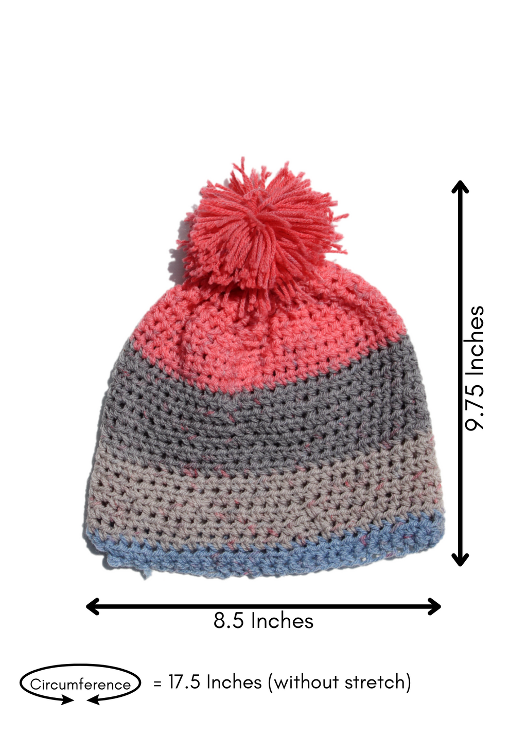 Hat (Pink and Grey)