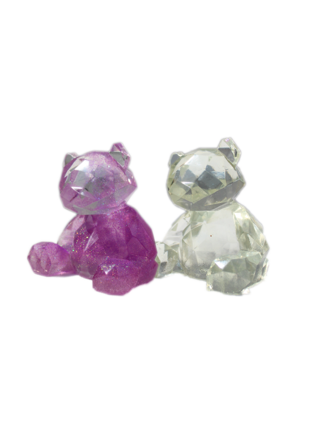 Resin Crystal Bears