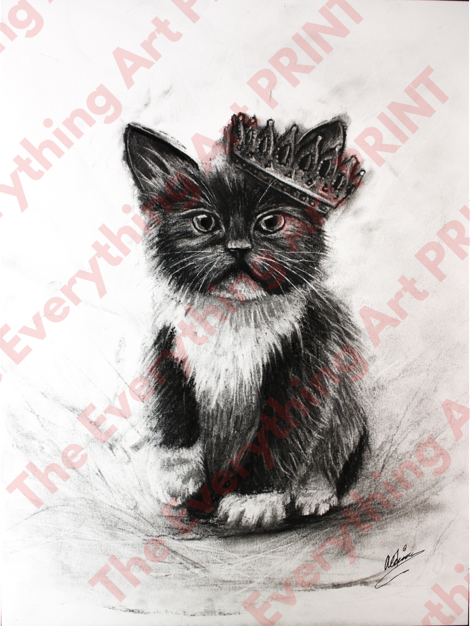Royal Cat Print