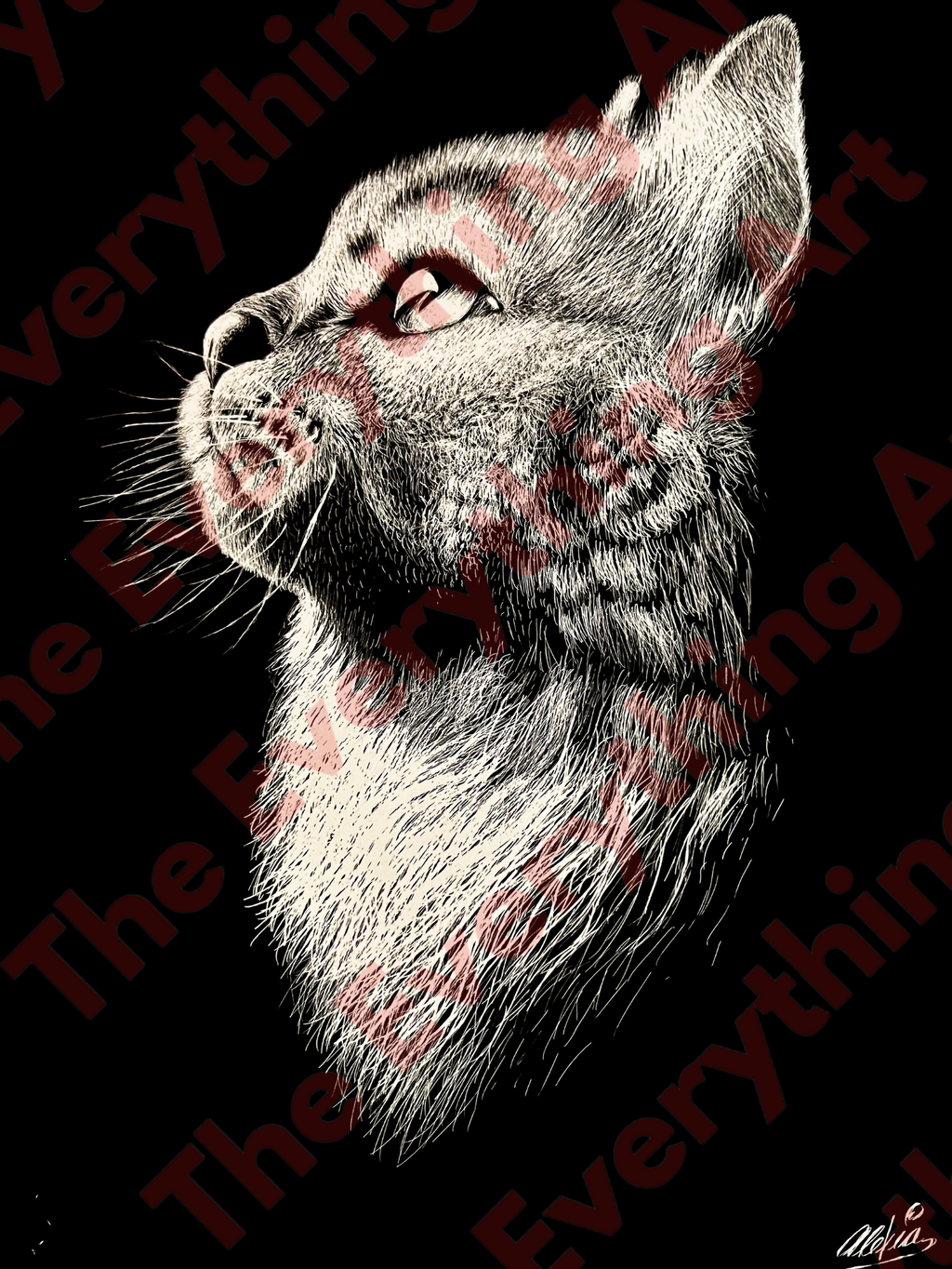 Scratch Art Cat