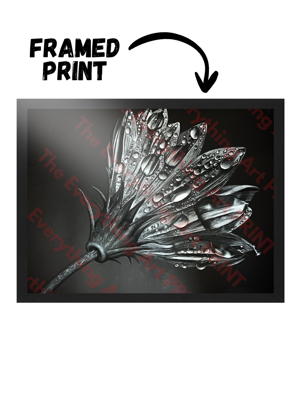 Sunflower in the Rain Print