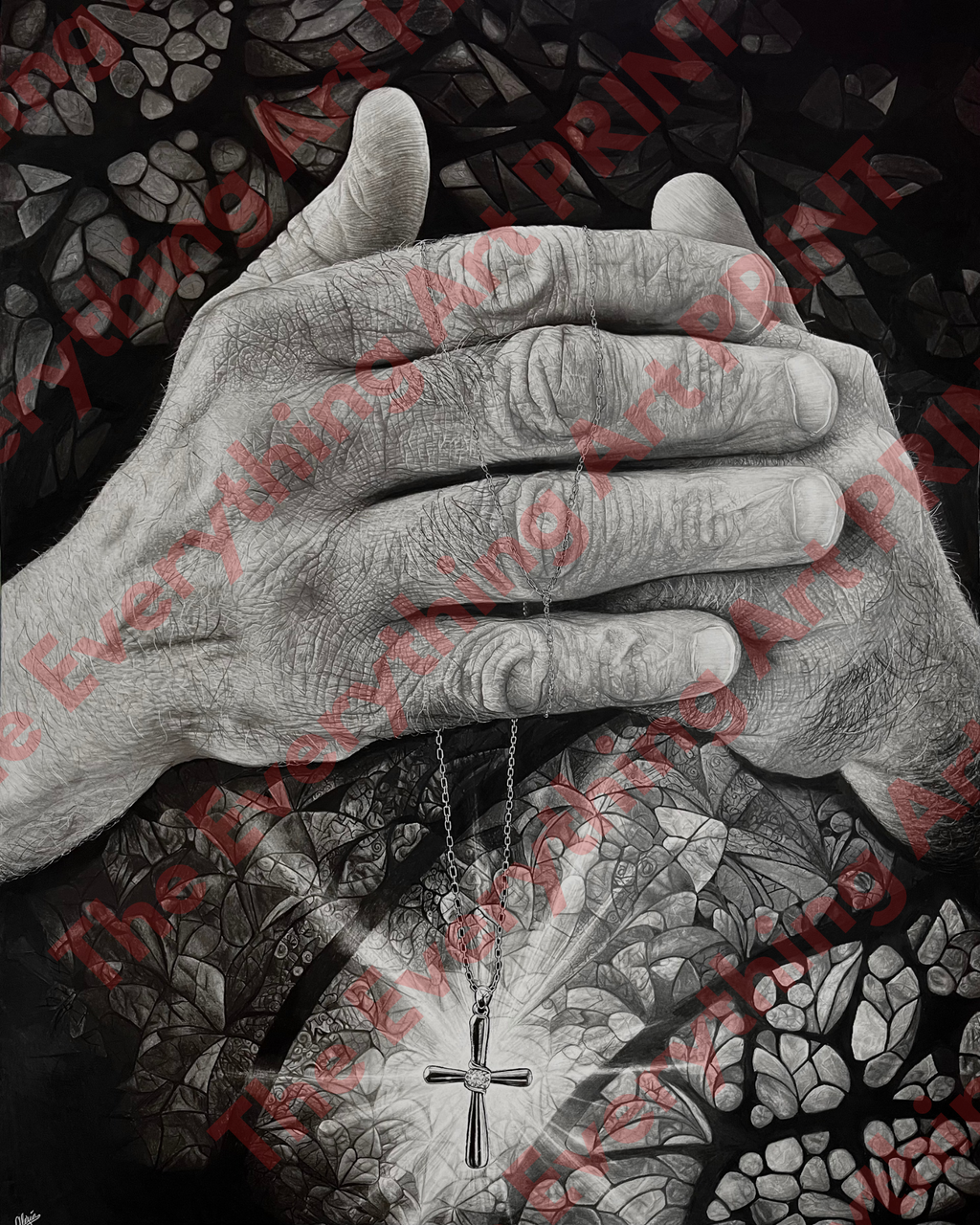 Wrapped in His Promise Print